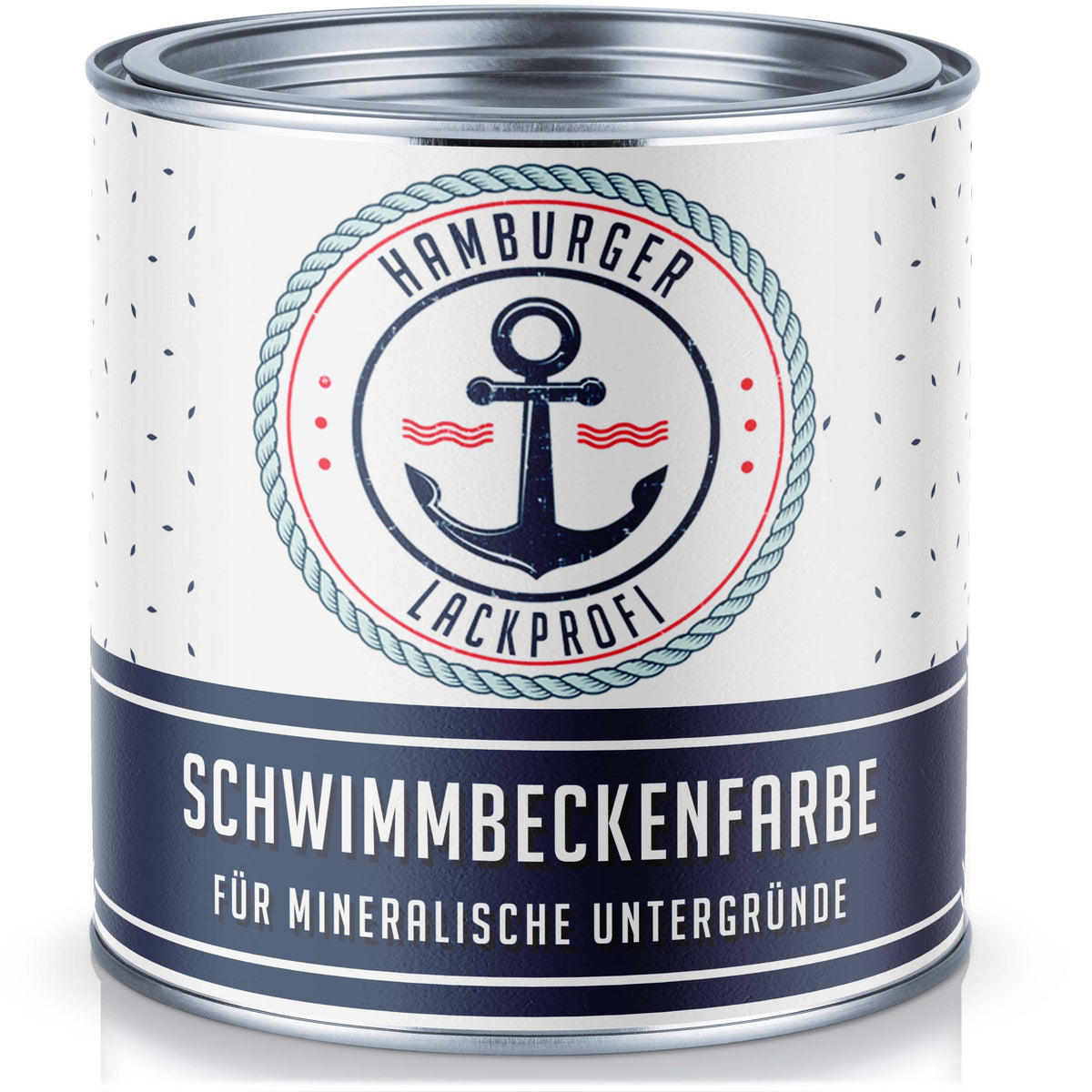 Peinture pour piscine Orangé sang RAL 2002 avec kit de peinture (X500) - Hamburger Lack-Profi