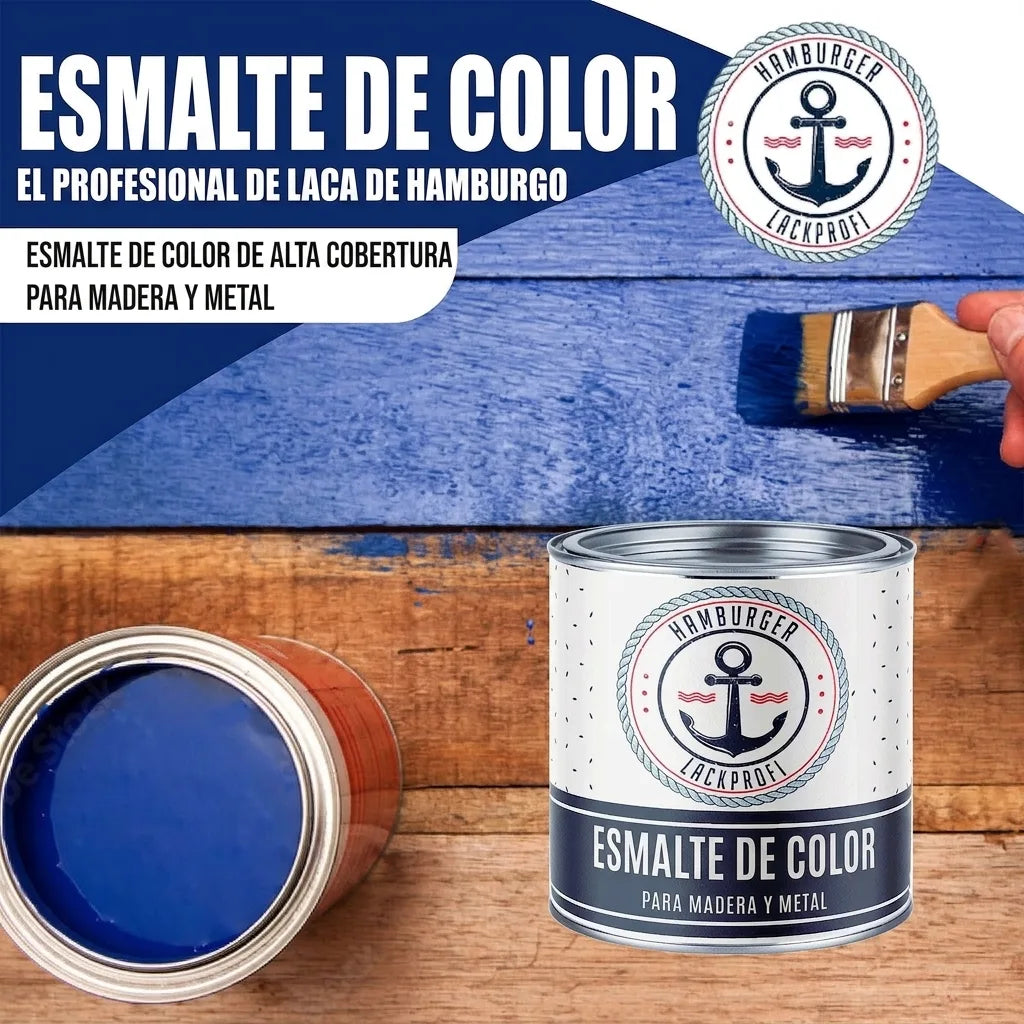 Hamburger Lack-Profi Buntlack Weinrot RAL 3005 - Robuster Kunstharzlack - Hamburger Lack-Profi