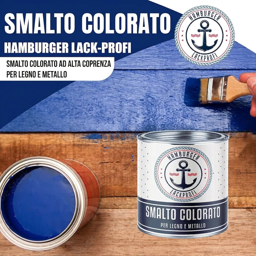 Hamburger Lack-Profi Buntlack mit Lackierset (X300) & Verdünnung (1 L) - 30% Sparangebot - Hamburger Lack-Profi