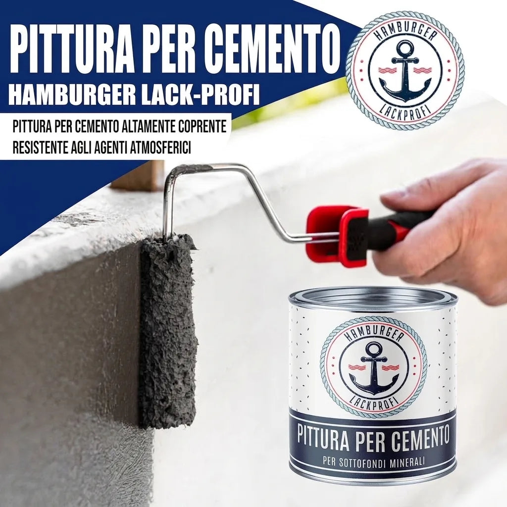 Hamburger Lack-Profi Betonfarbe Olivgrün RAL 6003 - hochdeckende Fassadenfarbe