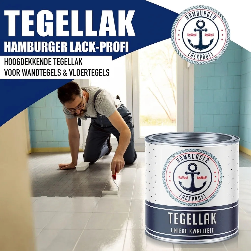Hamburger Lack-Profi Fliesenlack Lachsrot RAL 3022 - hochdeckende Fliesenfarbe Rot - Hamburger Lack-Profi