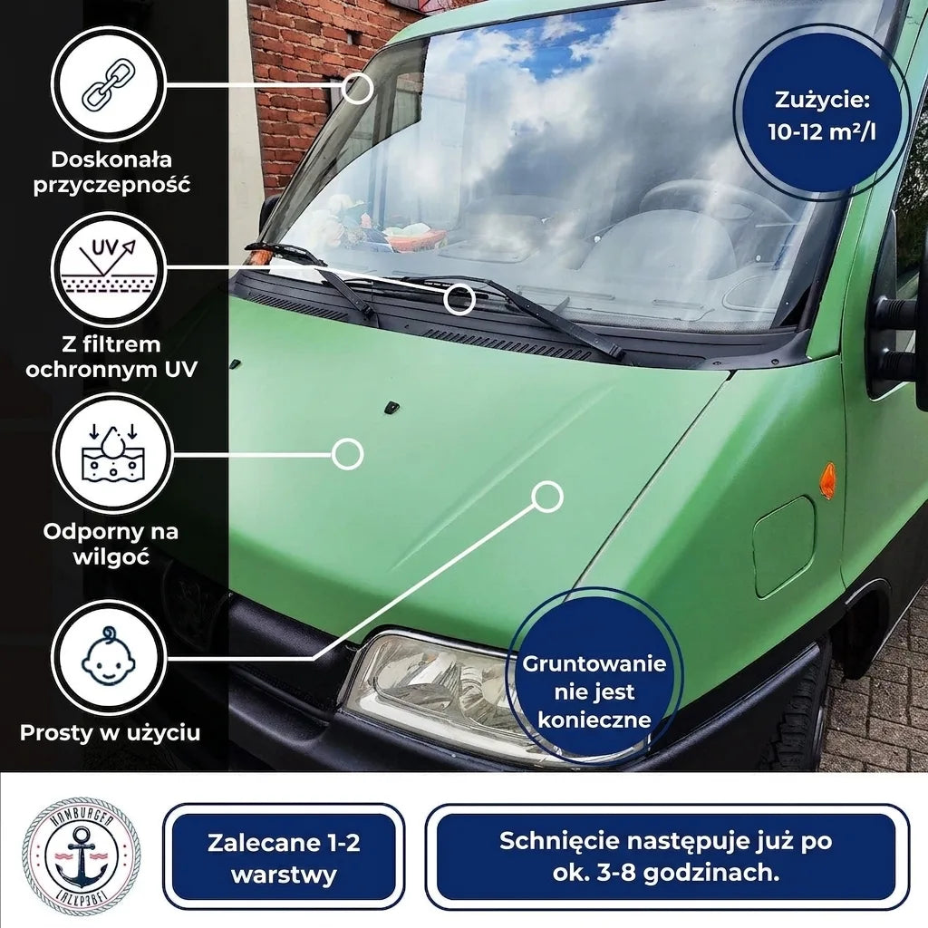 Hamburger Lack-Profi 2K Autolack Gelbgrau RAL 7034 - hochdeckend & rostschützend