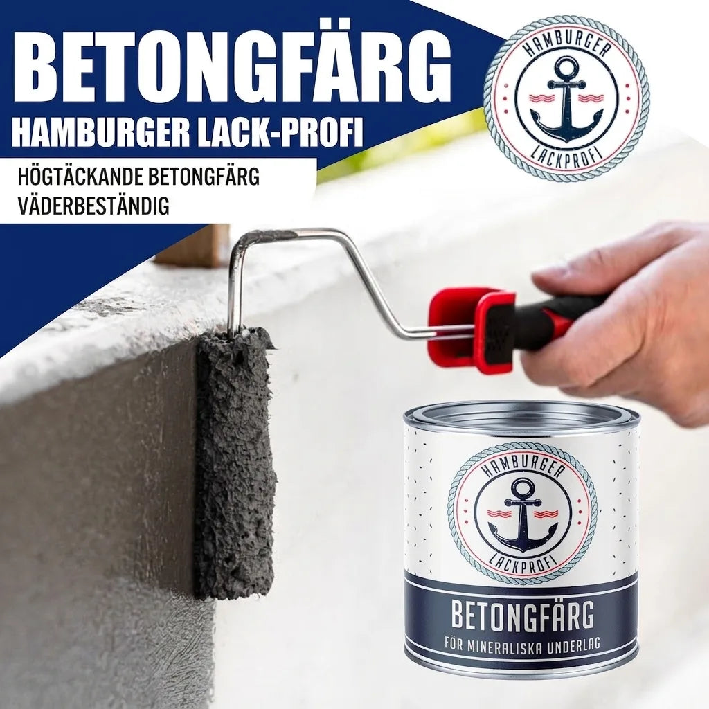 Hamburger Lack-Profi Betonfarbe Olivgrün RAL 6003 - hochdeckende Fassadenfarbe