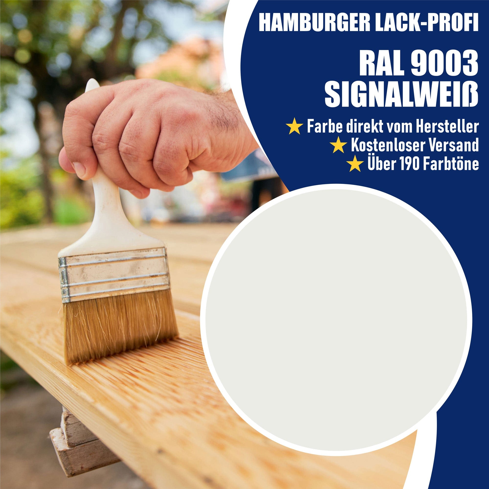 Hamburger Lack-Profi Lacke & Beschichtungen Hamburger Lack-Profi Bootslack Signalweiß RAL 9003
