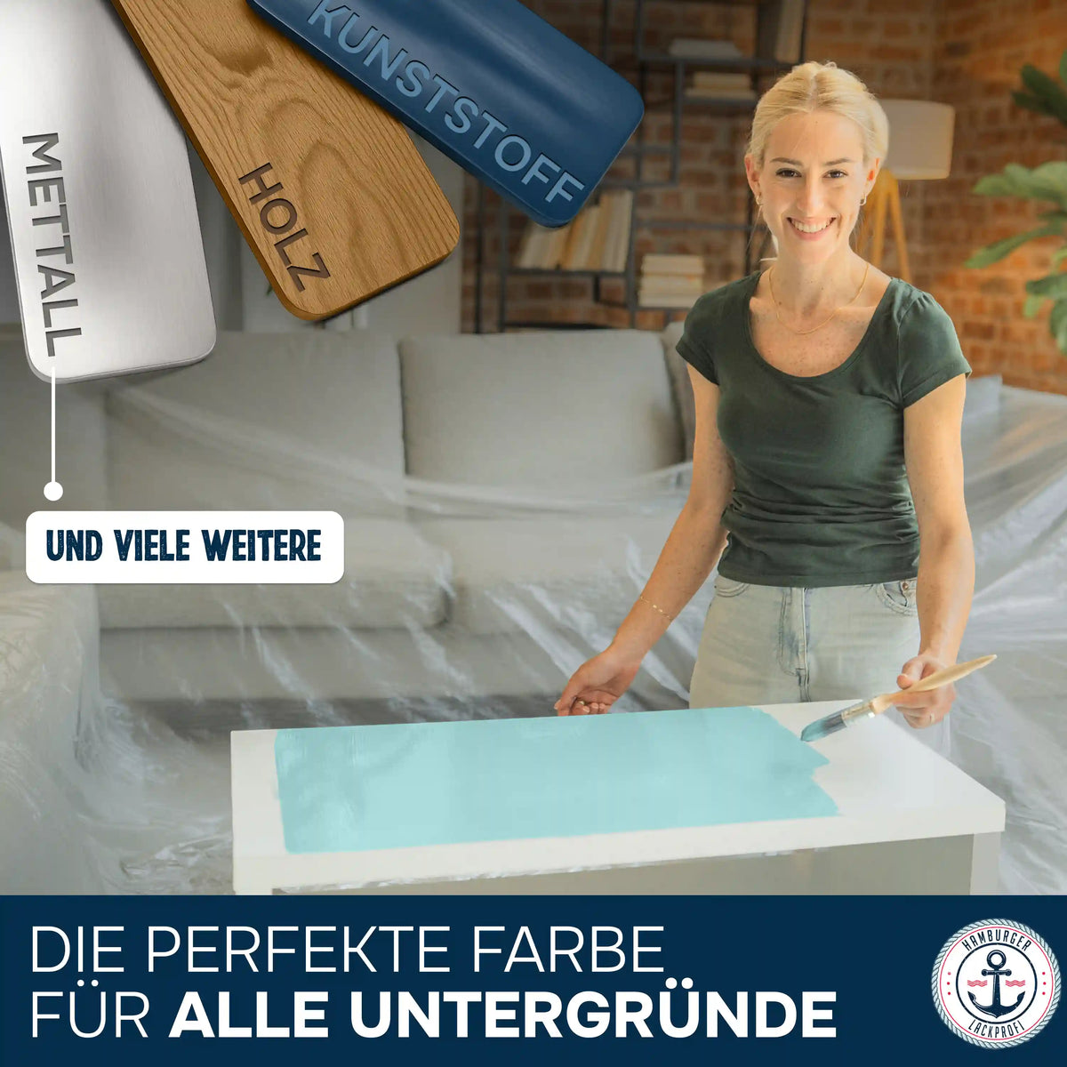 Möbelfarbe ohne Schleifen RAL 4008 Signalviolett - Möbellack Hamburger Lack-Profi - Hamburger Lack-Profi