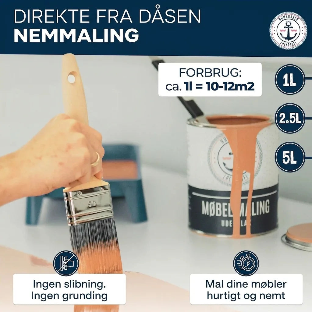 Möbelfarbe ohne Schleifen RAL 5010 Enzianblau - Möbellack Hamburger Lack-Profi - Hamburger Lack-Profi