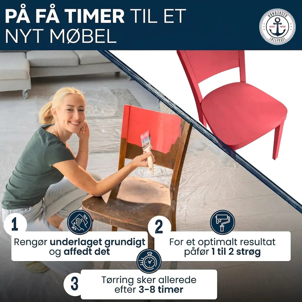 Möbelfarbe ohne Schleifen RAL 5010 Enzianblau - Möbellack Hamburger Lack-Profi - Hamburger Lack-Profi