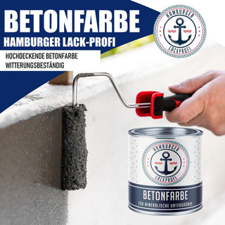 Peinture béton extérieur Gris ardoise RAL 7015 - peinture façade grand pouvoir couvrant Hamburger Lack-Profi