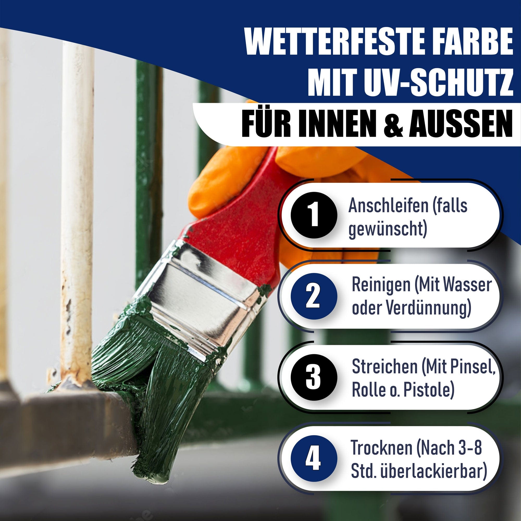 Hamburger Lack-Profi Metallschutzlack Staubgrau RAL 7037 - abriebbeständig & schlagfest - Hamburger Lack-Profi