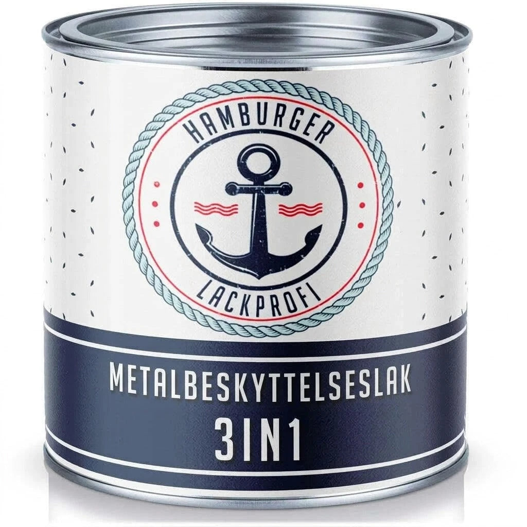3 en 1 Rosa Antiguo RAL 3014 - Protección Antióxido - Pintura para Metal Exterior Hamburger Lack-Profi