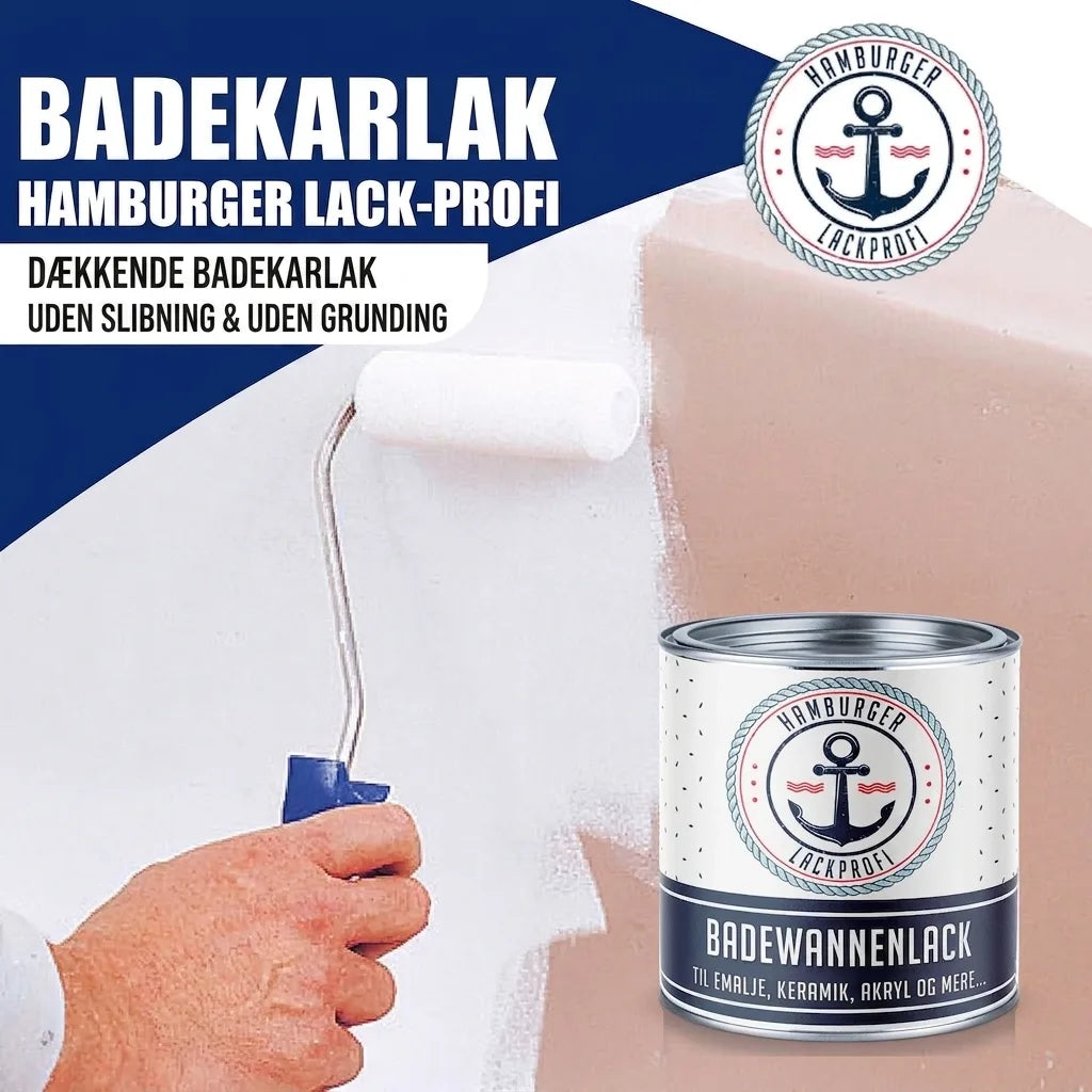 Hamburger Lack-Profi 2K Badewannenlack Grüngrau RAL 7009 - Glänzend / Seidenmatt / Matt
