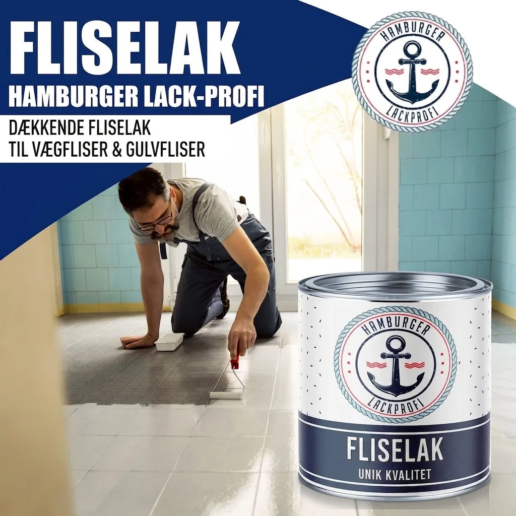 Hamburger Lack-Profi Fliesenlack Lachsrot RAL 3022 - hochdeckende Fliesenfarbe Rot - Hamburger Lack-Profi