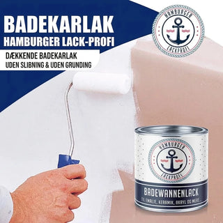 2K Badekarslak Melongul RAL 1028 - Blank / Silkemat / Mat Hamburger Lack-Profi