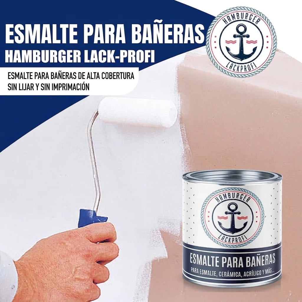Hamburger Lack-Profi 2K Badewannenlack Opalgrün RAL 6026 - Glänzend / Seidenmatt / Matt