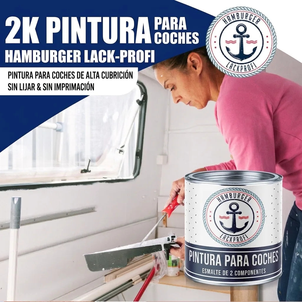Peinture voiture 2K Jaune zinc RAL 1018 - Haute couvrance & anti-rouille - Hamburger Lack-Profi