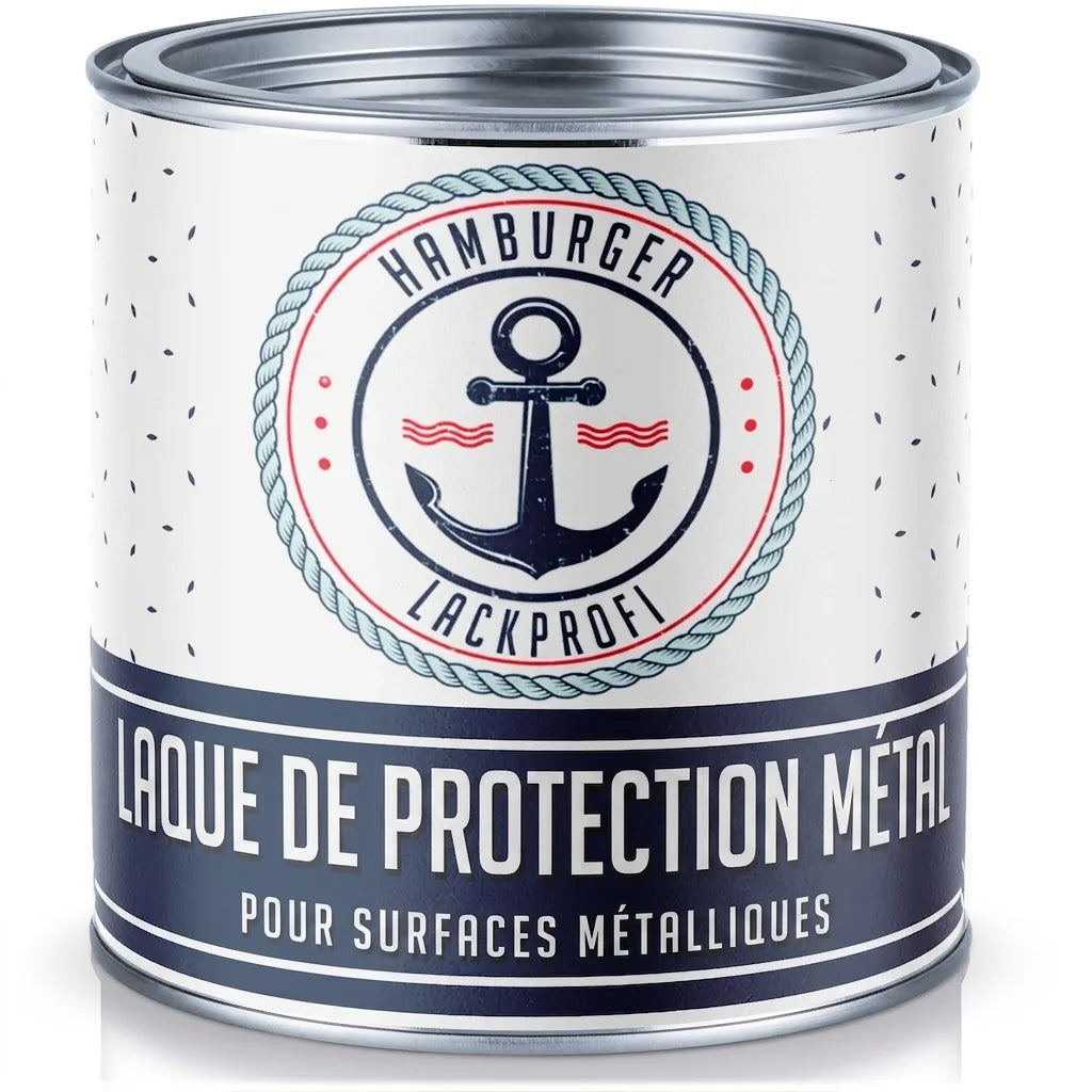 Hamburger Lack-Profi Metallschutzlack in Braungrau RAL 7013 mit Lackierset (X300) & Verdünnung (1 L) - 30% Sparangebot