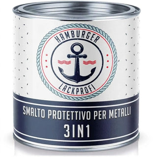 Vernice Antiruggine per Ferro 3 in 1 Blu genziana RAL 5010 - Hamburger Lack-Profi