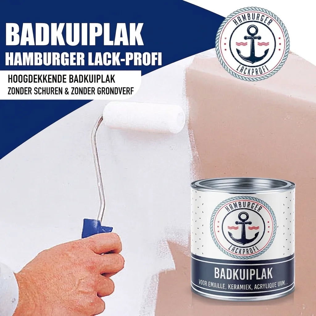 Hamburger Lack-Profi 2K Badewannenlack Grüngrau RAL 7009 - Glänzend / Seidenmatt / Matt