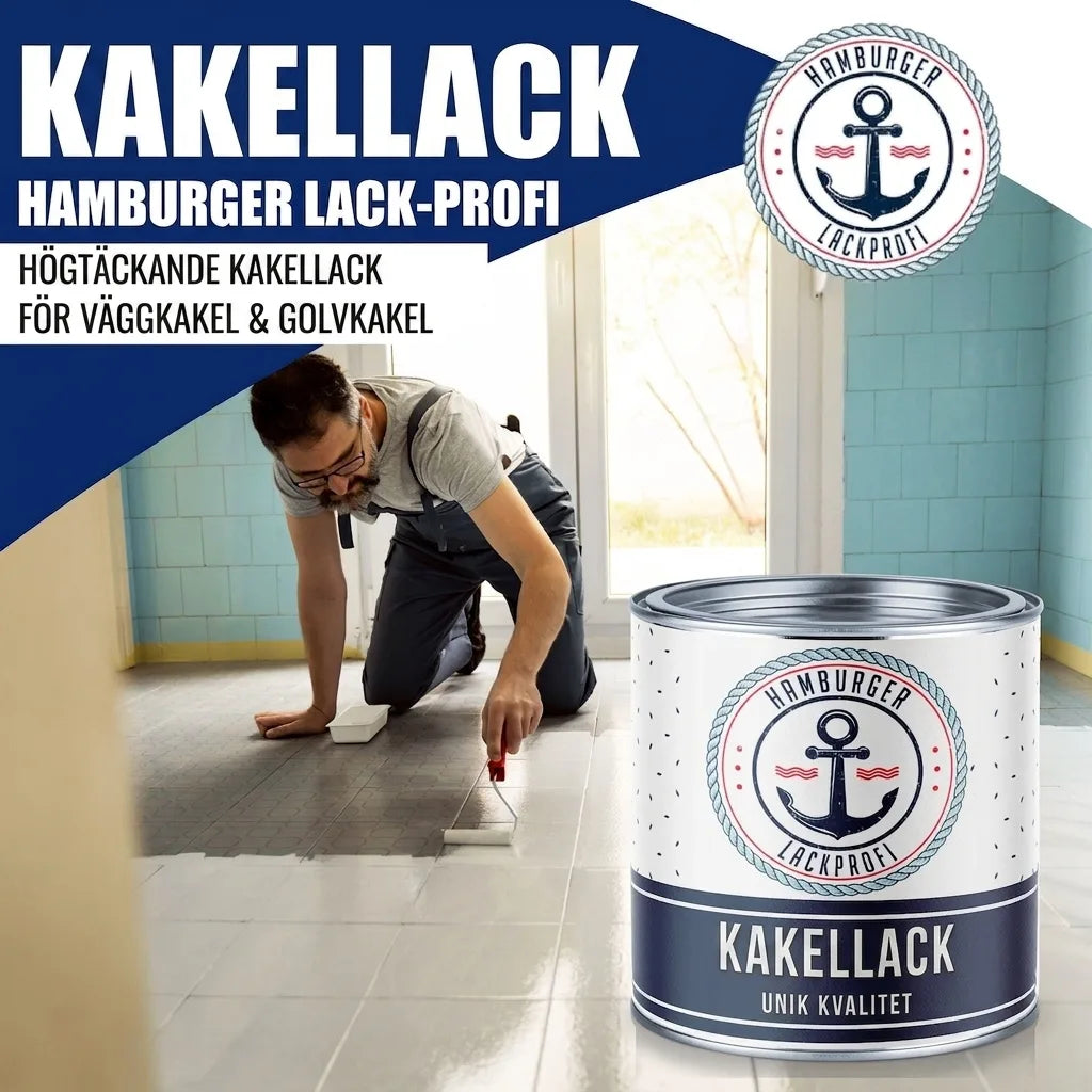 Hamburger Lack-Profi Fliesenlack Grauoliv RAL 6006 - hochdeckende Fliesenfarbe Grün - Hamburger Lack-Profi