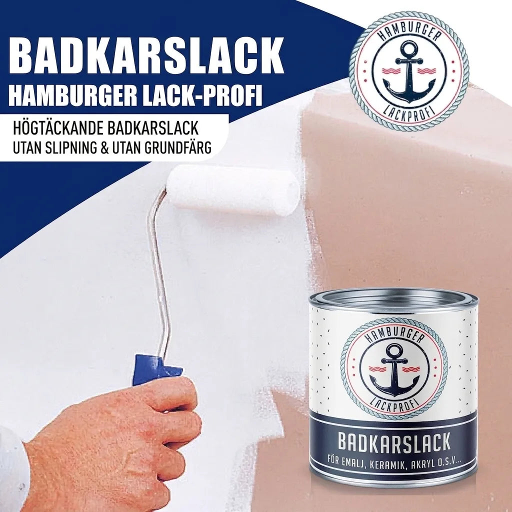 Hamburger Lack-Profi 2K Badewannenlack Grüngrau RAL 7009 - Glänzend / Seidenmatt / Matt