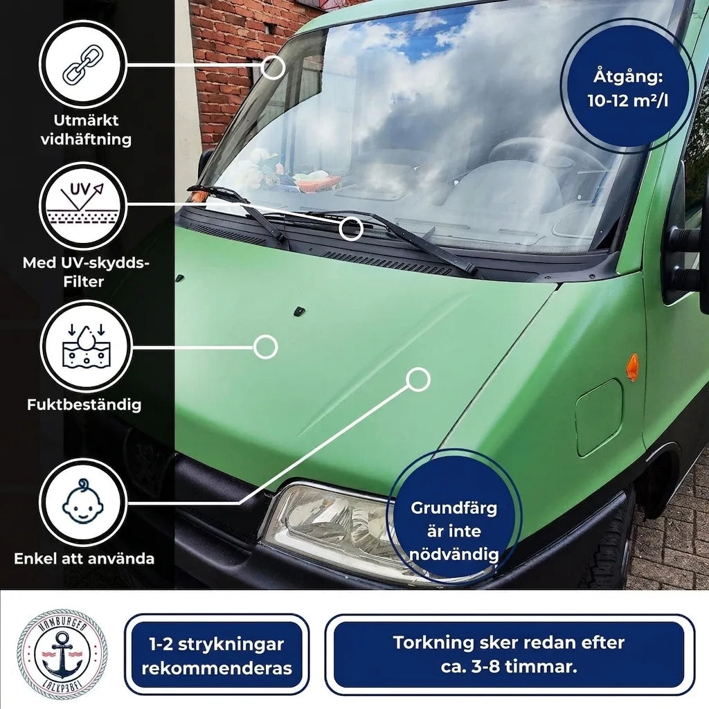 Hamburger Lack-Profi 2K Autolack Gelbgrau RAL 7034 - hochdeckend & rostschützend