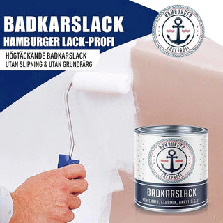 2K Emaljlack Badkar Eldröd RAL 3000 - Blank / Halvmatt / Matt - Hamburger Lack-Profi