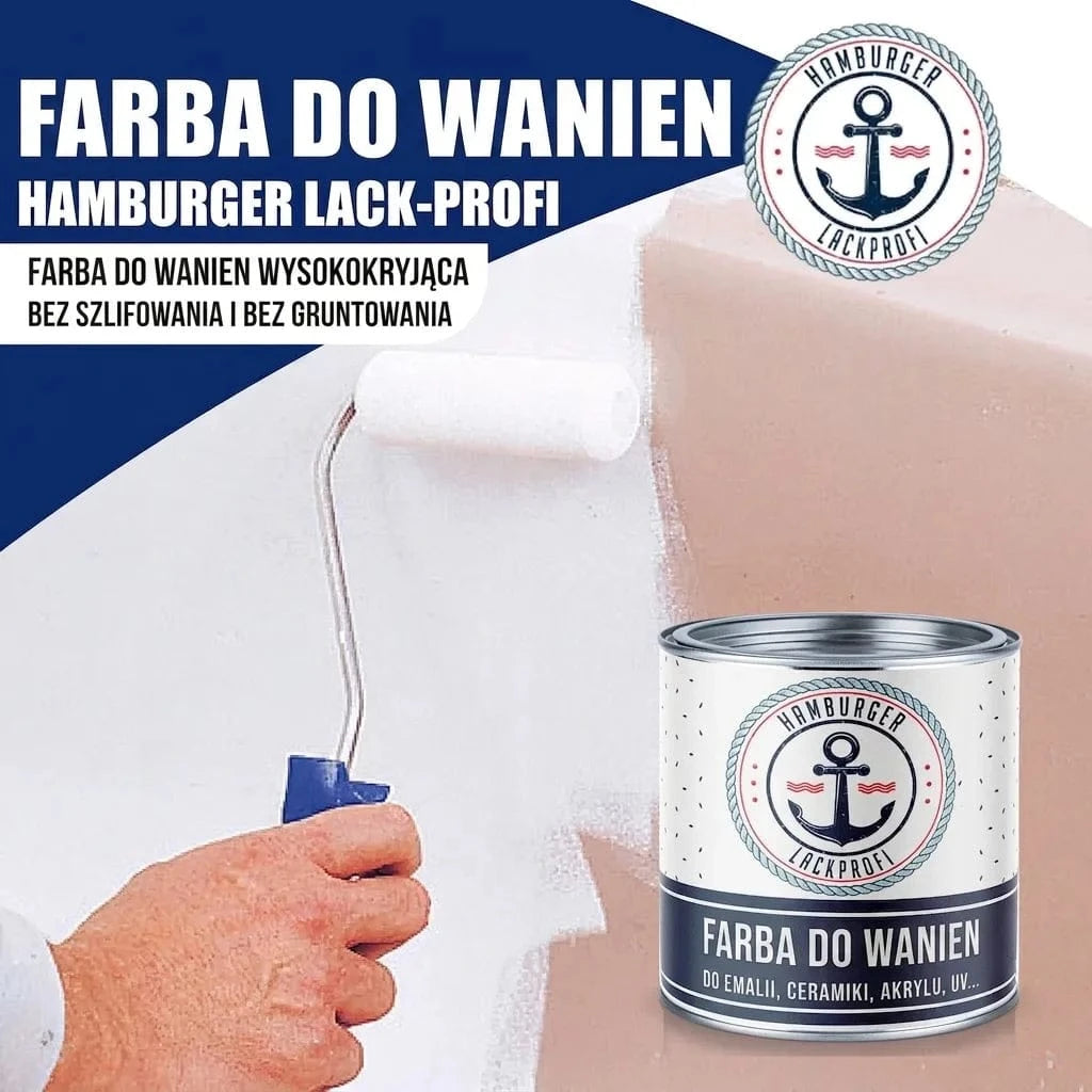Hamburger Lack-Profi Badewannenlack Hamburger Lack-Profi 2K Badewannenlack Stahlblau RAL 5011 - Glänzend / Seidenmatt / Matt