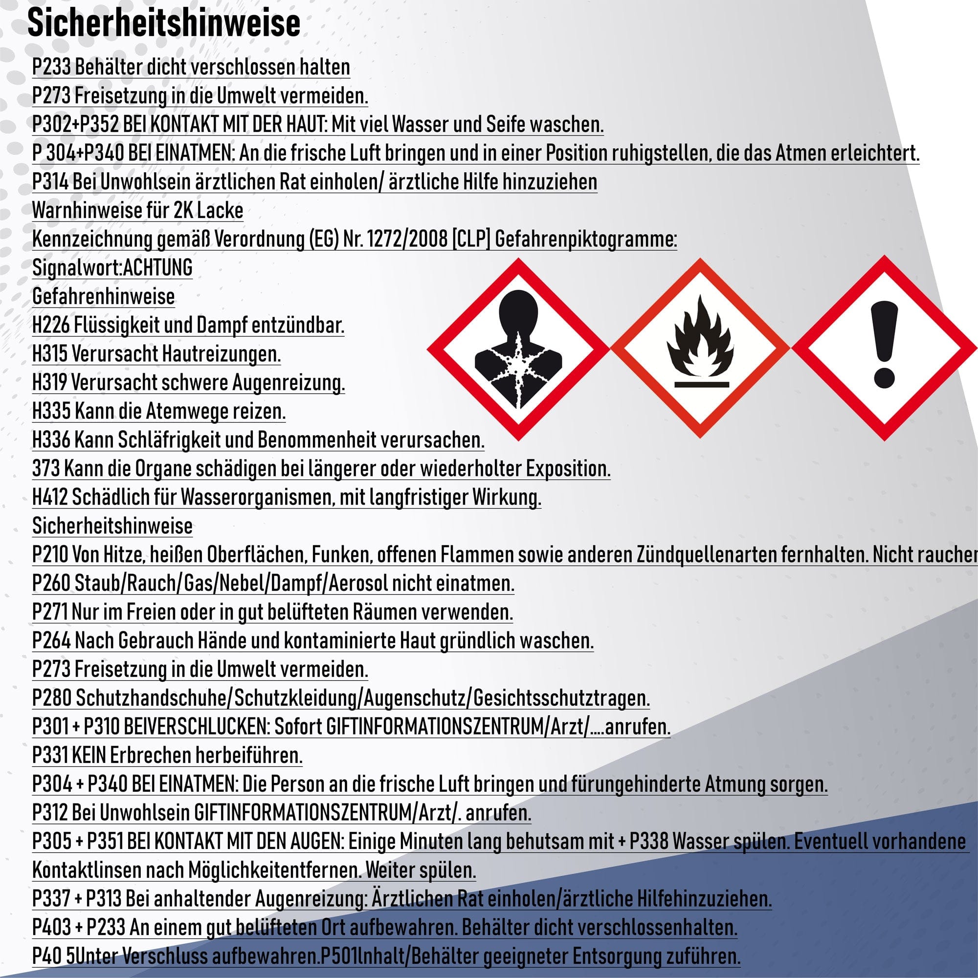 Hamburger Lack-Profi Lacke & Beschichtungen Hamburger Lack-Profi 2K Autolack Achatgrau RAL 7038 - hochdeckend & rostschützend