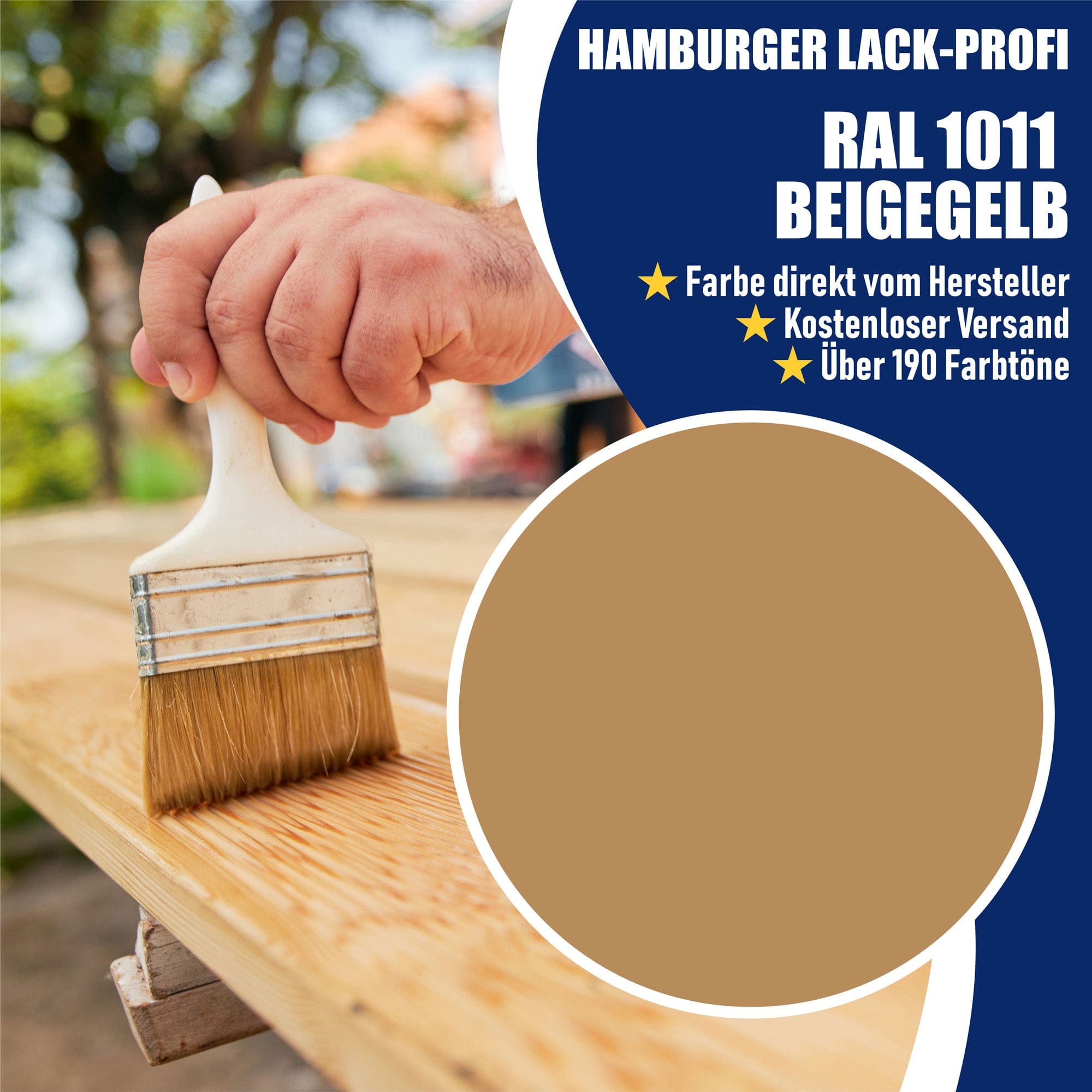 Hamburger Lack-Profi Lacke & Beschichtungen Hamburger Lack-Profi Bootslack Braunbeige RAL 1011