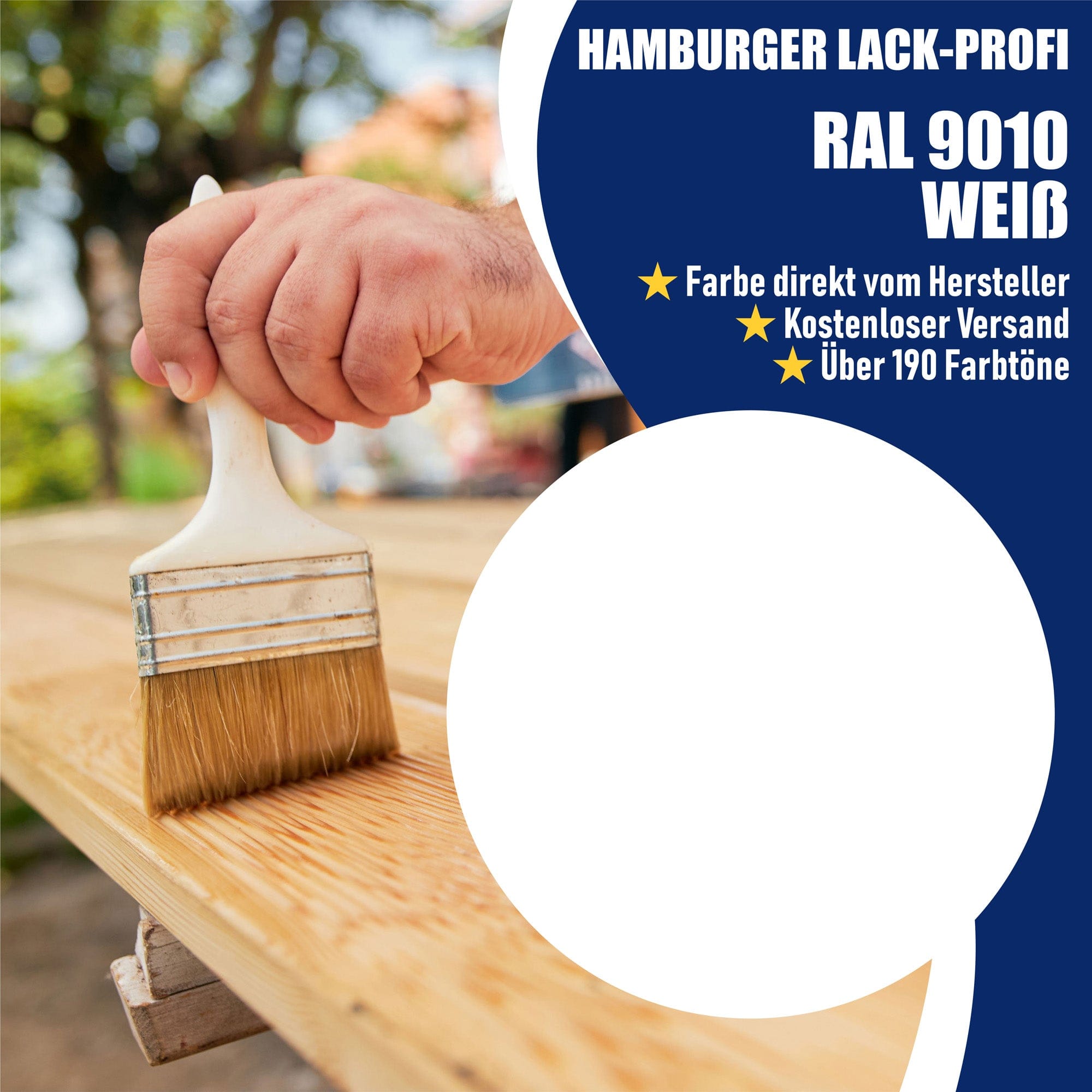 Hamburger Lack-Profi Lacke & Beschichtungen Hamburger Lack-Profi Bootslack Reinweiß RAL 9010
