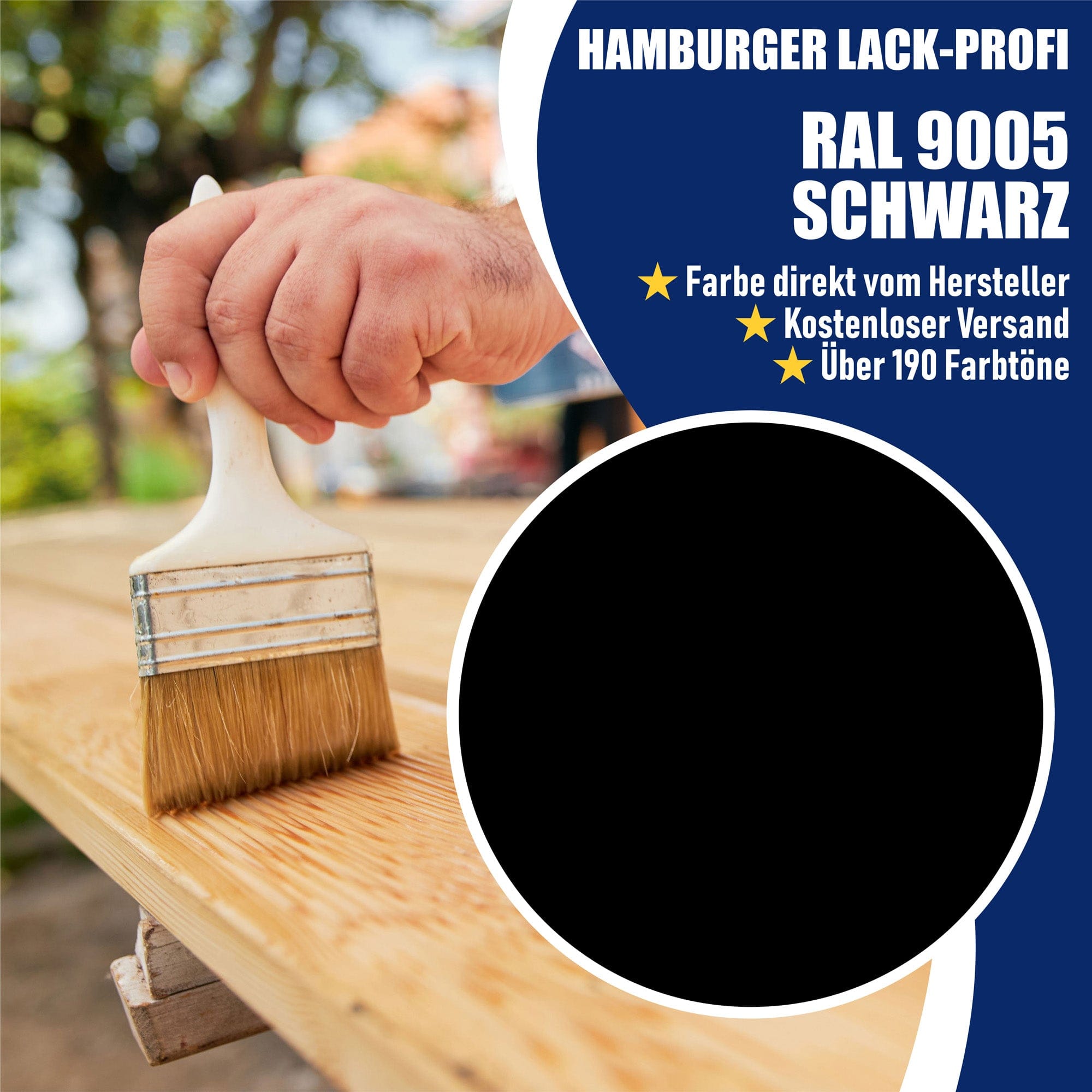Hamburger Lack-Profi Bootslack MATT für Holz und Metall Achatgrau RAL Hamburger Lack-Profi Bootslack MATT für Holz und Metall Achatgrau RAL