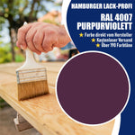 Hamburger Lack-Profi Lacke & Beschichtungen PU Holzschutzfarbe RAL 4007 Purpurviolett - Wetterschutzfarbe