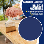 Hamburger Lack-Profi Lacke & Beschichtungen PU Holzschutzfarbe RAL 5022 Nachtblau - Wetterschutzfarbe
