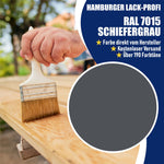 Hamburger Lack-Profi Lacke & Beschichtungen PU Holzschutzfarbe RAL 7015 Schiefergrau - Wetterschutzfarbe