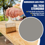 Hamburger Lack-Profi Lacke & Beschichtungen PU Holzschutzfarbe RAL 7030 Steingrau - Wetterschutzfarbe