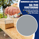 Hamburger Lack-Profi Lacke & Beschichtungen PU Holzschutzfarbe RAL 7040 Fenstergrau - Wetterschutzfarbe