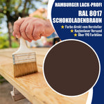 Hamburger Lack-Profi Lacke & Beschichtungen PU Holzschutzfarbe RAL 8017 Schokoladenbraun - Wetterschutzfarbe