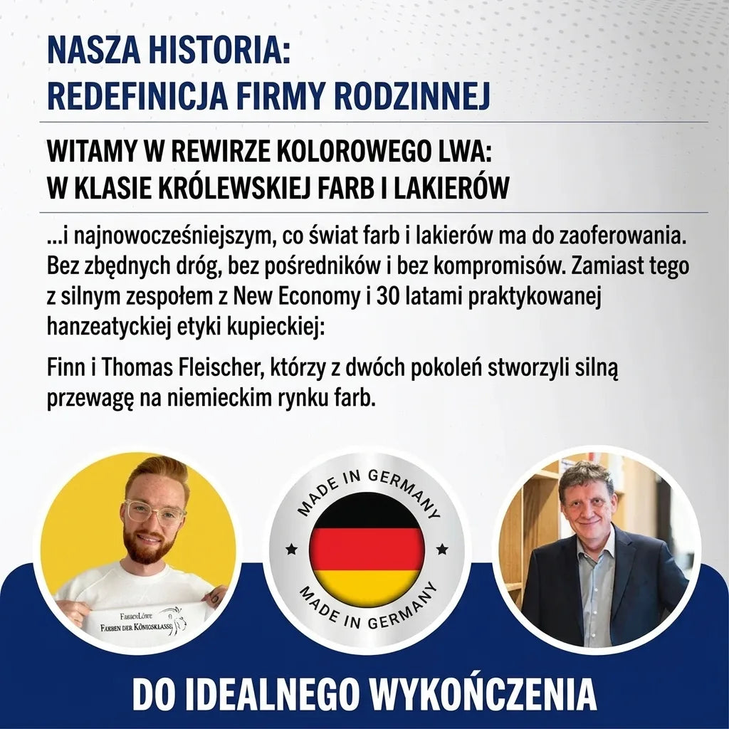 FarbenLöwe: Niemieckie farby i lakiery premium „Made in Germany”. Rodzinna firma dla idealnego wykończenia.
