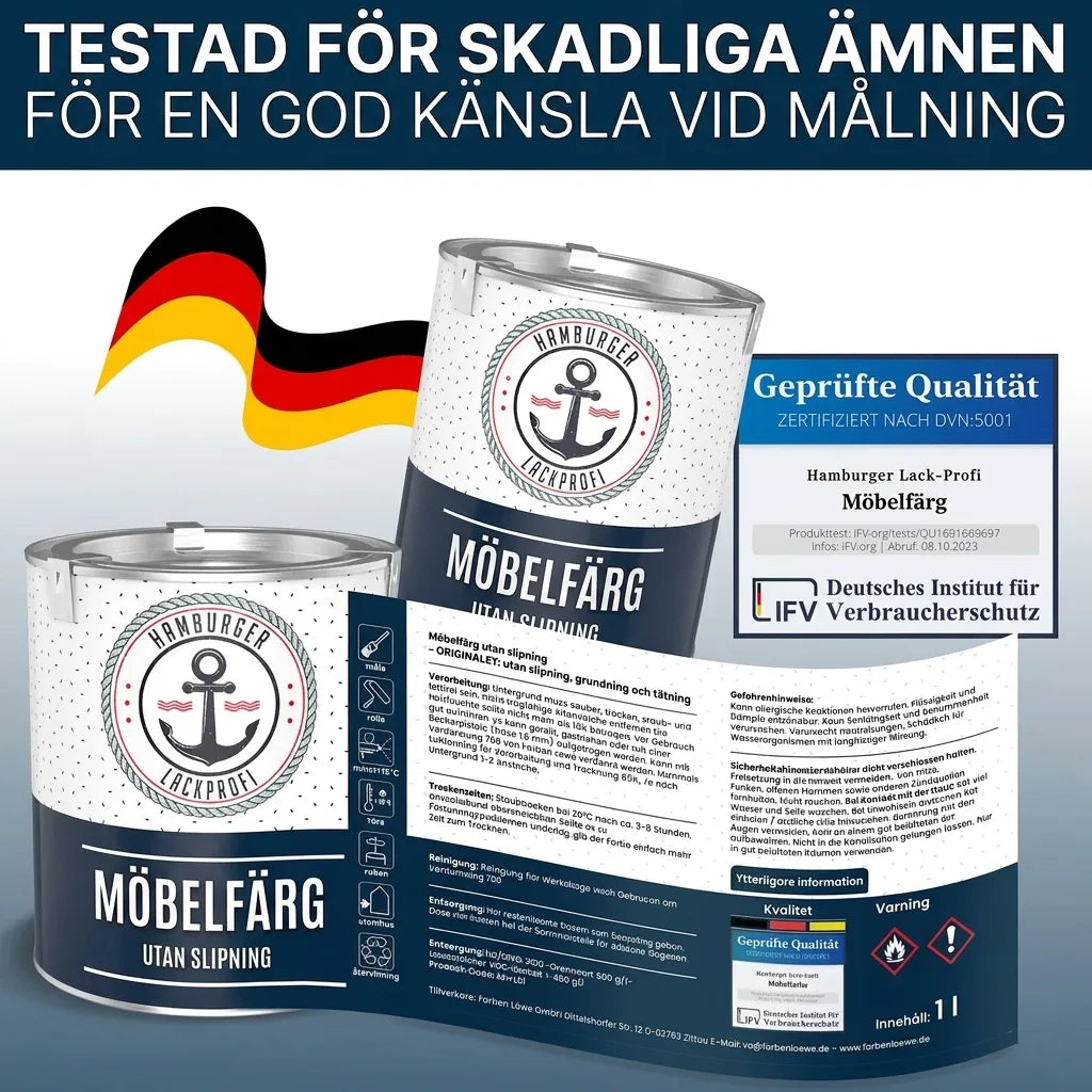 Möbelfarbe ohne Schleifen RAL 5010 Enzianblau - Möbellack Hamburger Lack-Profi - Hamburger Lack-Profi